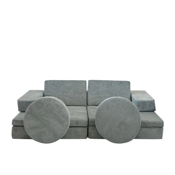 Atelier Del Sofa Puzzle - Sofá-cama de 2 plazas Azul